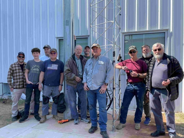 Tower install, the erectors